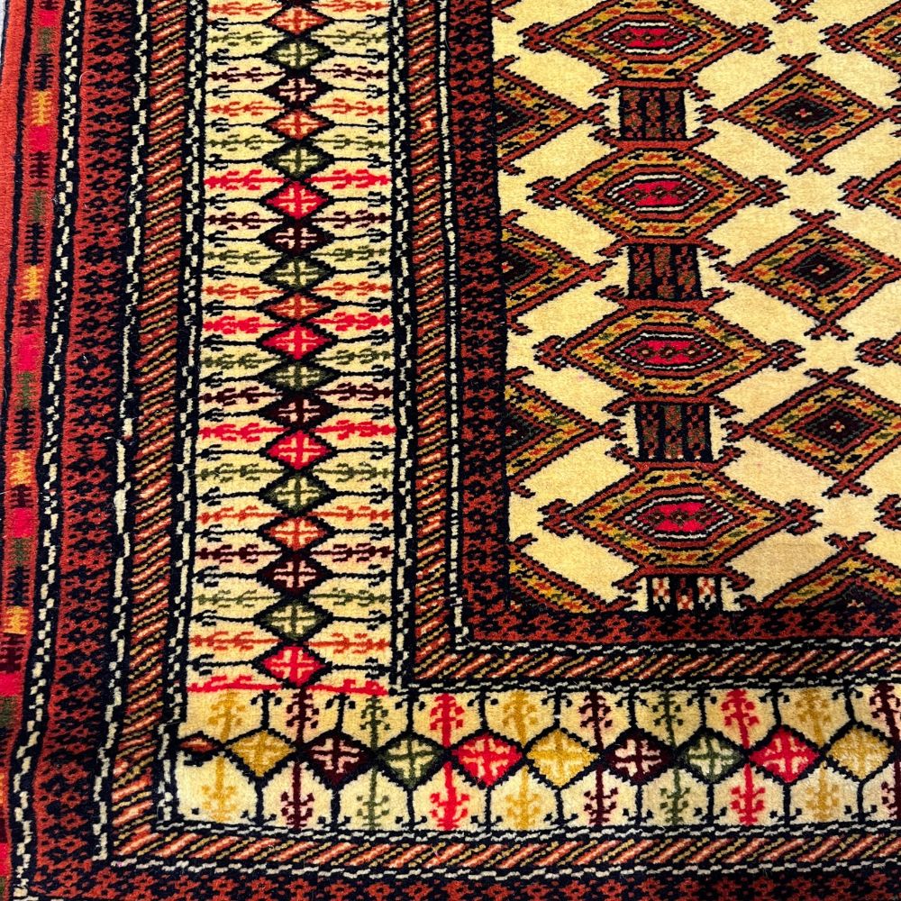 Afghan Rug - Turkmen Bokhara 2'7" x 6'4" | Rug Runner