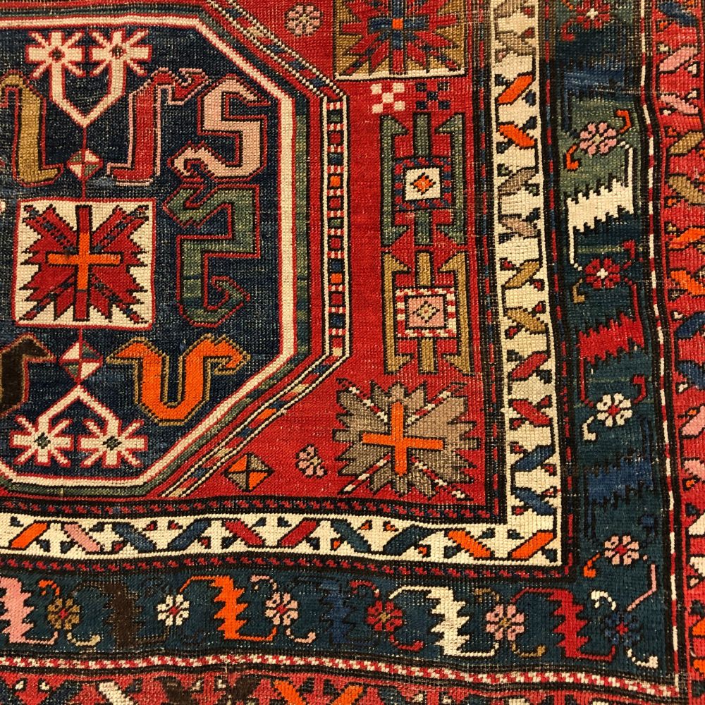 Caucasian Rug - Kazak 4'3" x 8'11" - Handmade Rugs -Antique Rugs - Oriental Rug Exchange