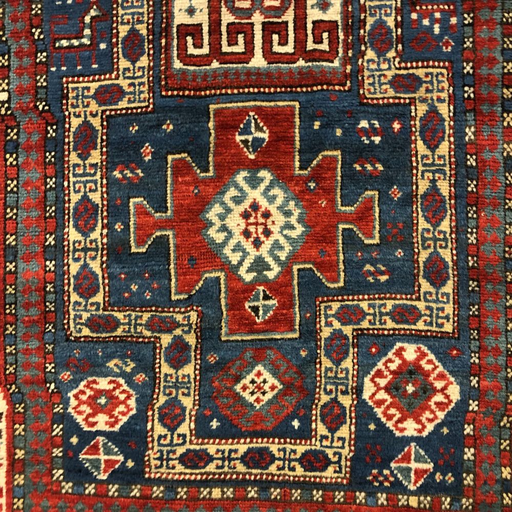 Caucasian Rug - Kazak 4'1" x 6'11" - Antique Rugs - Oriental Rug Exchange