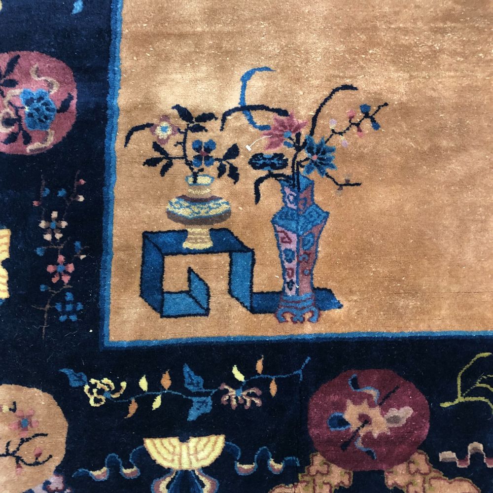 Chinese Rug - Art Deco 8'11" x 12' - Antique Rugs- Oriental Rug Exchange