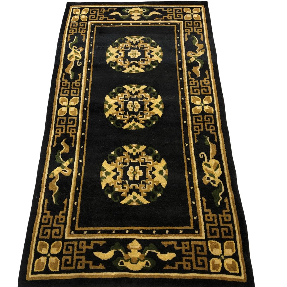 Tibetan Rug - 3'5" x 5'6" -Handmade Rugs - Vintage Rugs - Oriental Rug Exchange