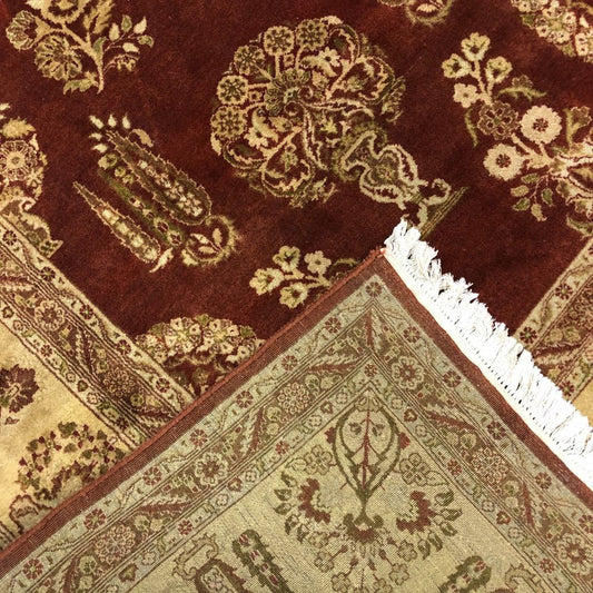 Indian Rugs - Sarouk 8'11" x 12' - Handmade Rugs- Oriental Rug Exchange
