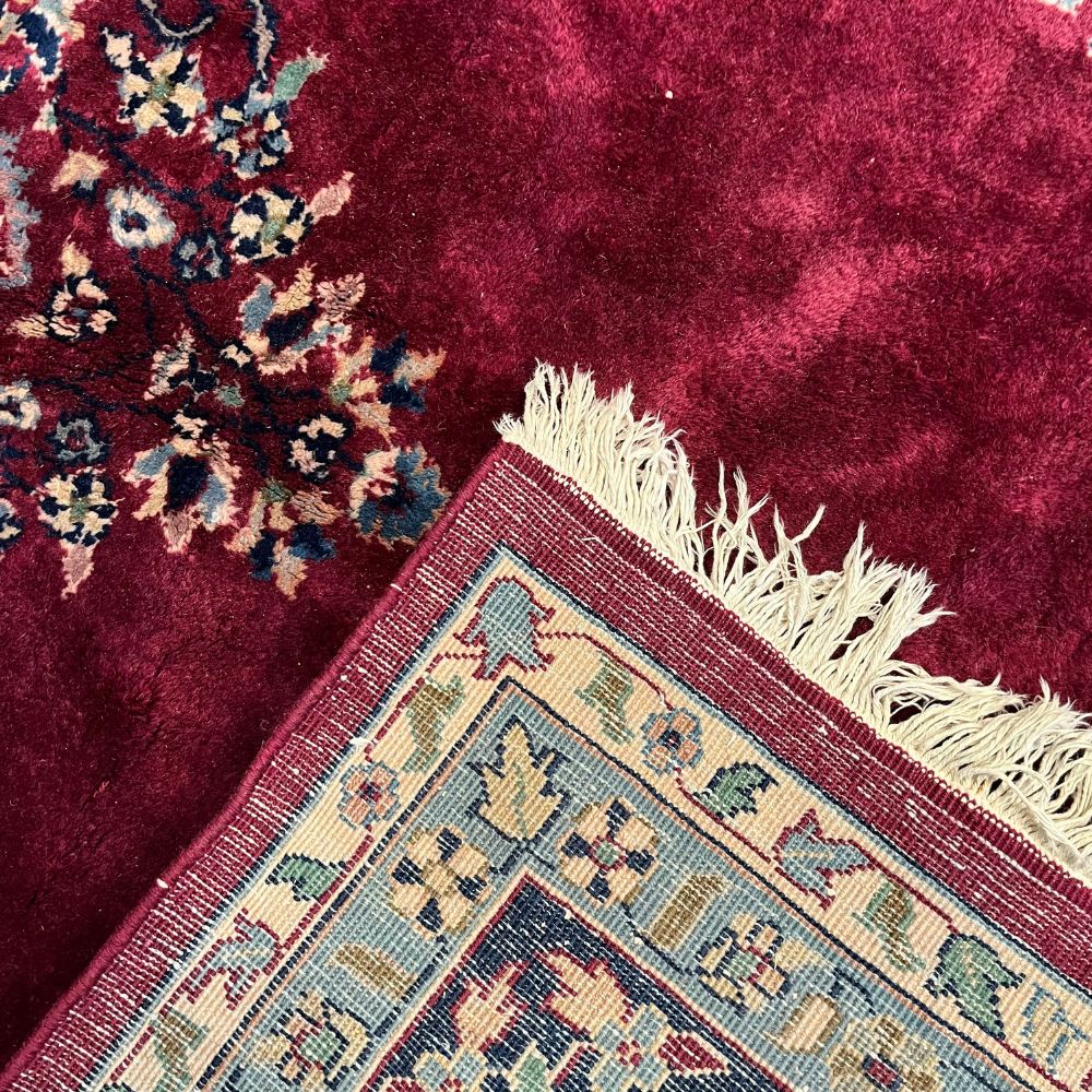 Indian Rug - Sarouk 8'10" x 14'9" | Antique Rug - Back