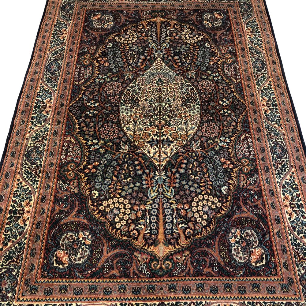 Indian Rug - Kashmir 4'7" x 7'2" - Vintage Rugs - Handmade Rugs - Oriental Rug Exchange