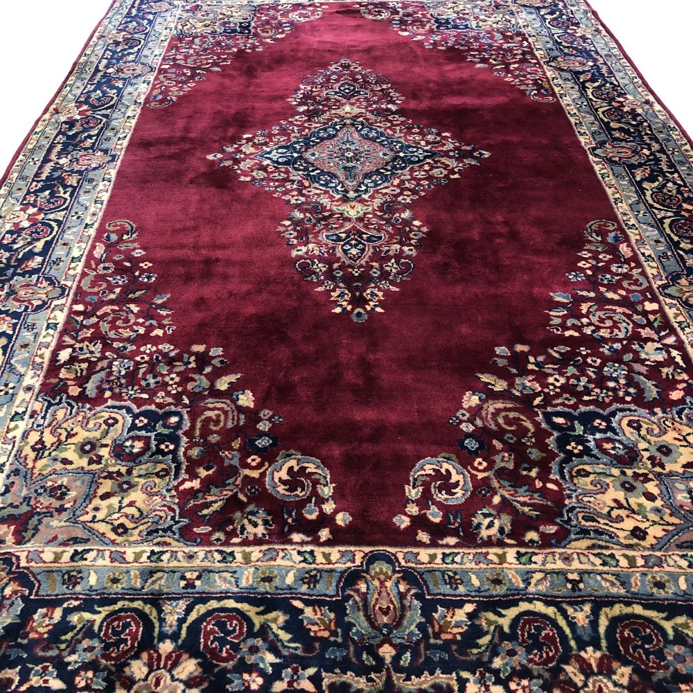 Indian Rug - Sarouk 8'11" x 14'9" - Handmade Rugs -Antique Rugs - Oriental Rug Exchange