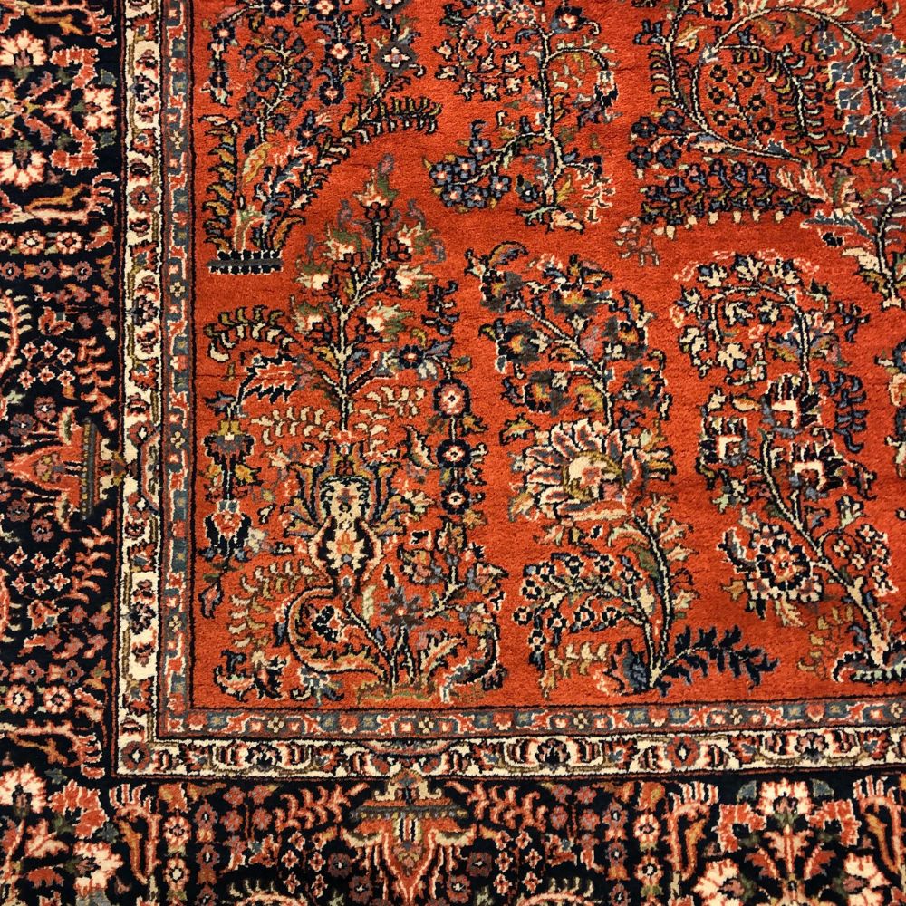 Indian Rug - Sarouk 8'9" x 11'6" - Handmade Rugs - Oriental Rug Exchange