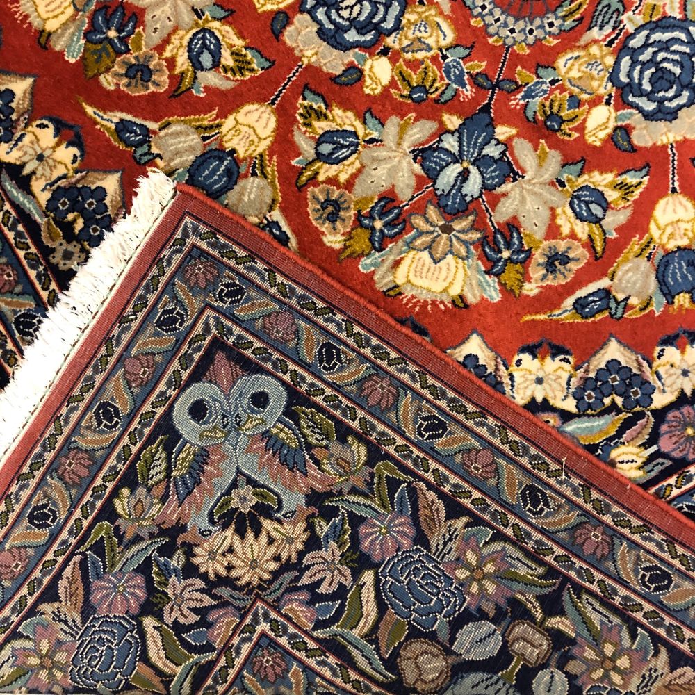 Persian Rugs - Sarouk Persian Rugs - 8' x 8'4" - Vintage Rugs - Persian Rugs from Iran - Oriental Rug Exchange