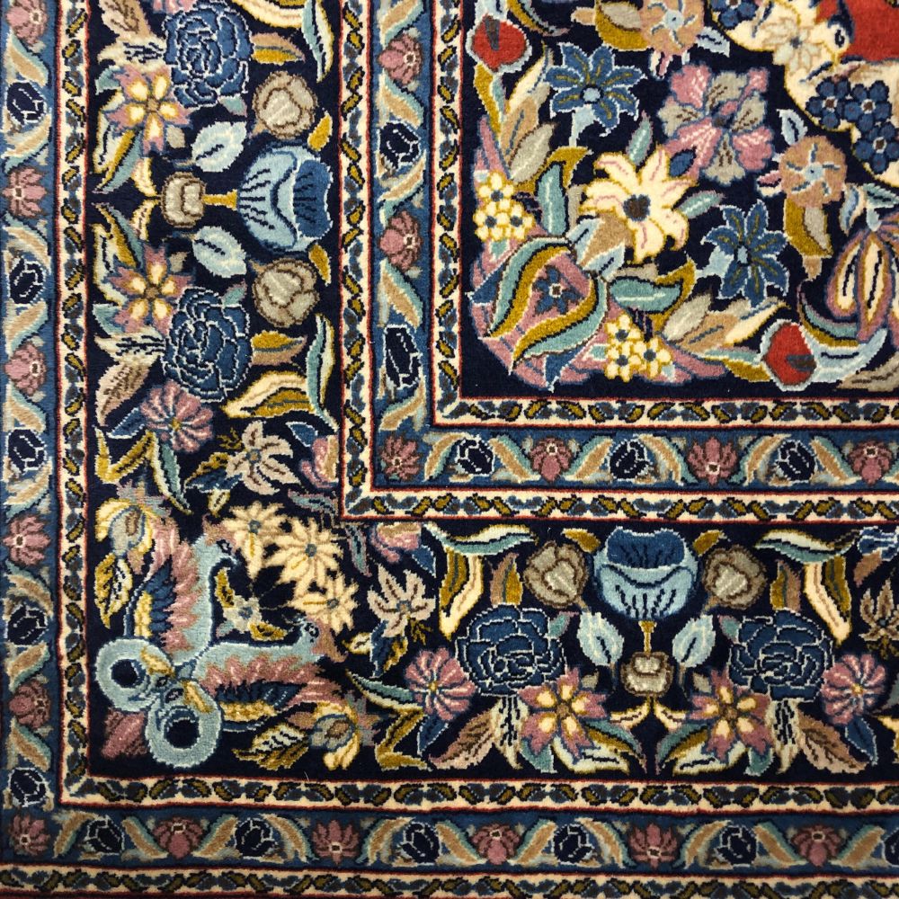 Persian Rugs - Sarouk Persian Rugs  - 8' x 8'4" - Vintage Rugs - Persian Rugs from Iran - Oriental Rug Exchange