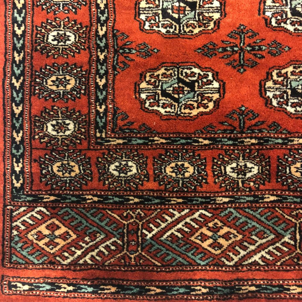 Pakistani Rugs - Bokhara 2'9" x 8'2" - Vintage Rugs - Oriental Rug Exchange - Border