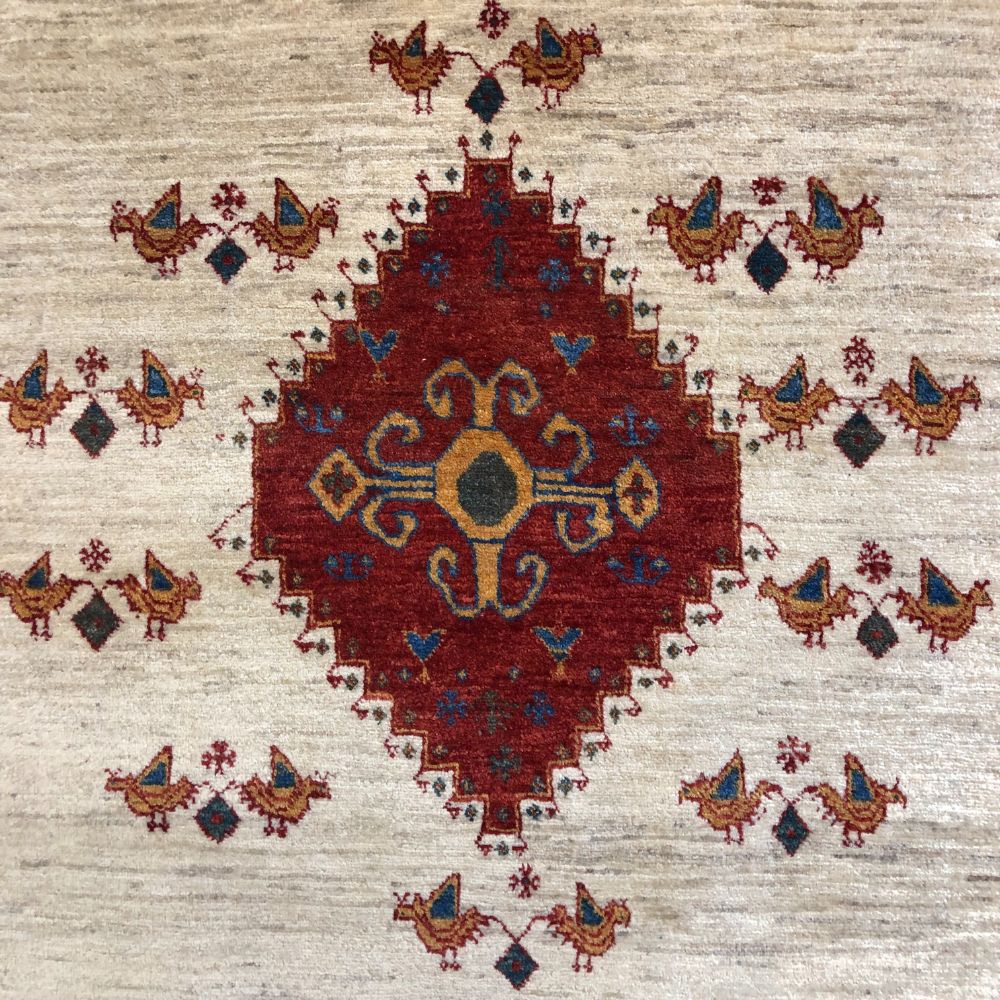 Persian Rugs - Gabbeh 3'9"x 5'7" - Handmade Rug-Oriental Rug Exchange