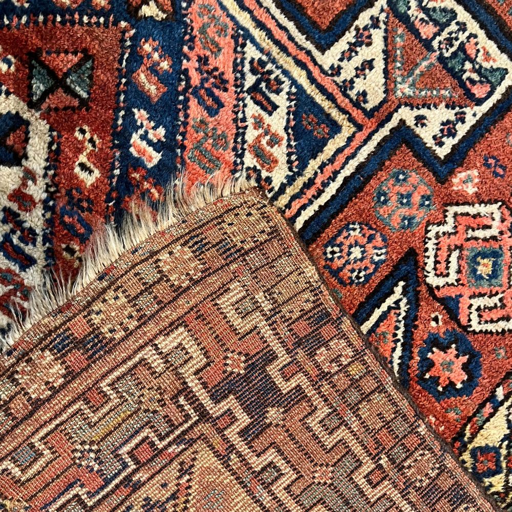 Persian Rug - Quchan Kurd 4'2" x 10'5" | Antique Rug - Back