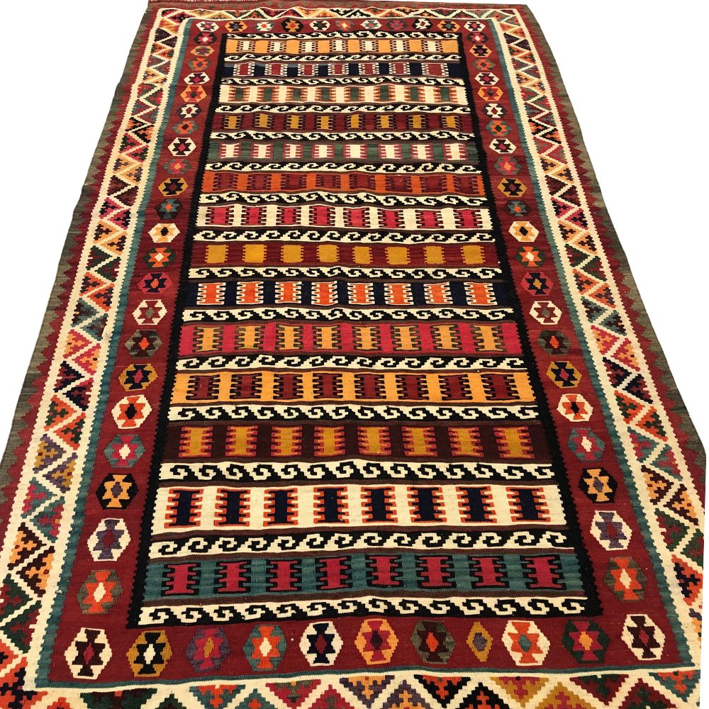 Persian Rugs - Afshar Kilim 4'11" x 9'5" - Kilim Rugs - Antique Rugs - Handmade Rugs - Oriental Rug Exchange