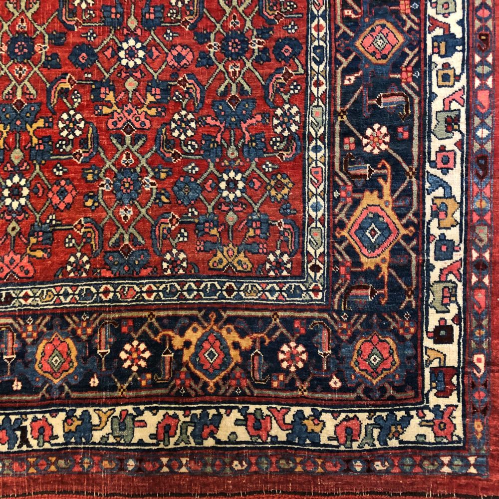 Persian Bijar - 7'1" x 10'2" | Antique Rug | Oriental Rug Exchange