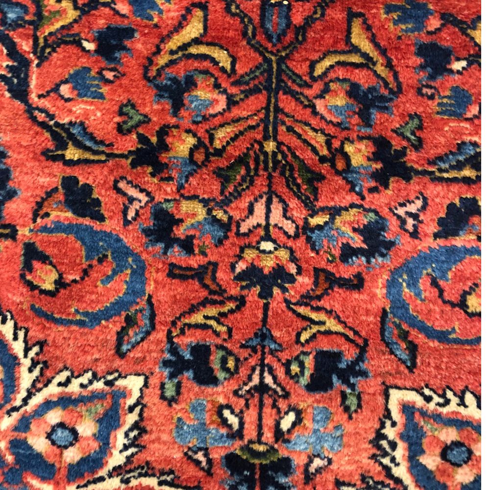 Persian Rug Hamadan 2'2"x 3'6" Antique Rug