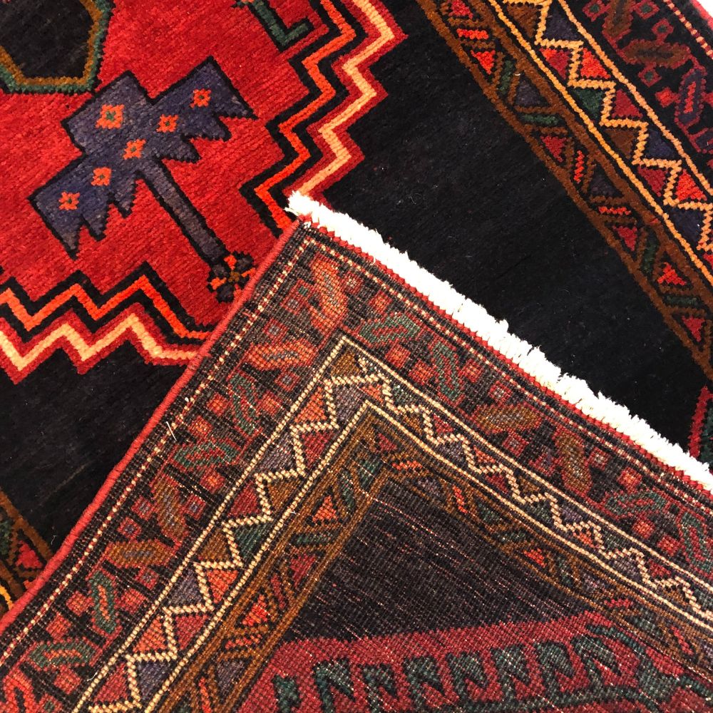 Persian Rugs - Hamadan 3'6" x 12'6" - Rug Runner - Vintage Rugs - Oriental Rug Exchange