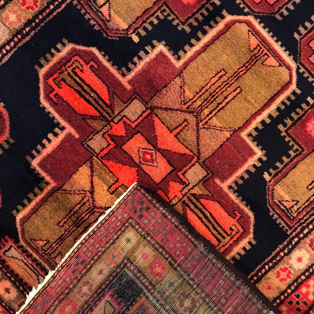 Persian Rugs - Hamadan - Rug Runner - 4'1" x 10'4" - Handmade Rugs- Vintage Rugs -Oriental Rug Exchange