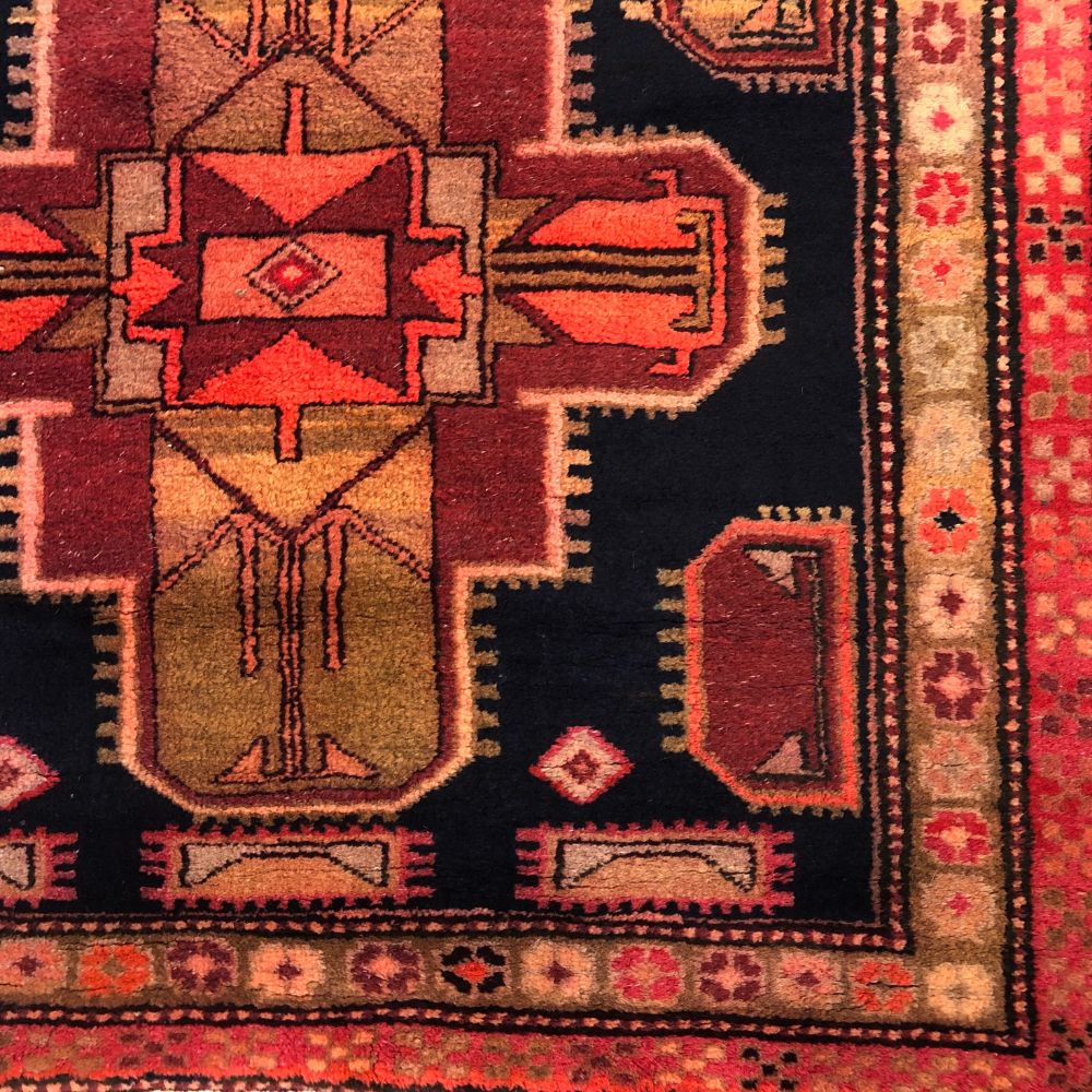 Persian Rugs - Hamadan - Rug Runner - 4'1" x 10'4" - Handmade Rugs- Vintage Rugs -Oriental Rug Exchange