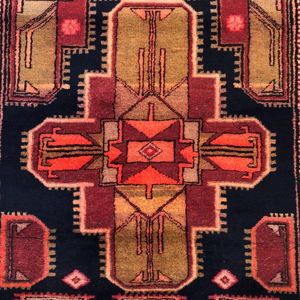 Persian Rugs - Hamadan - Rug Runner - 4'1" x 10'4" - Handmade Rugs- Vintage Rugs -Oriental Rug Exchange