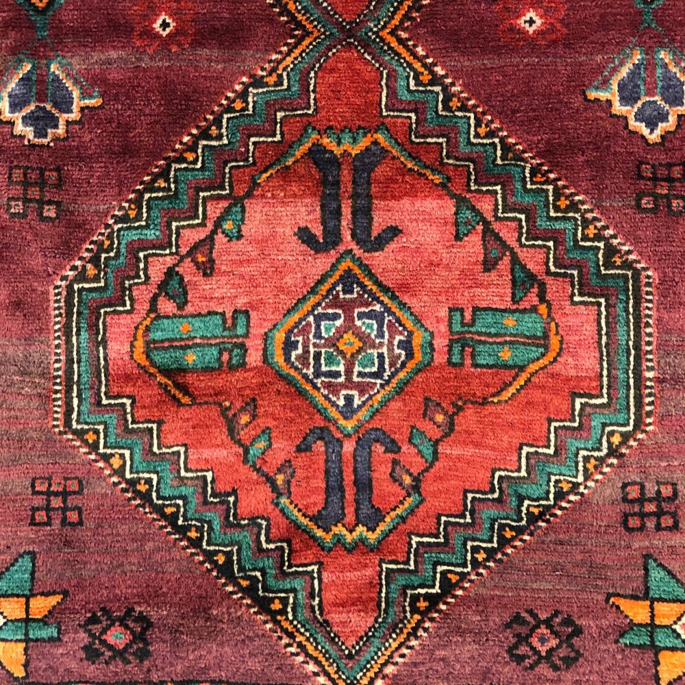 Persian Rugs - Hamadan 5'3"x 9'10" - Vintage Rugs - Handmade Rugs - Runner Rugs-Oriental Rug Exchange