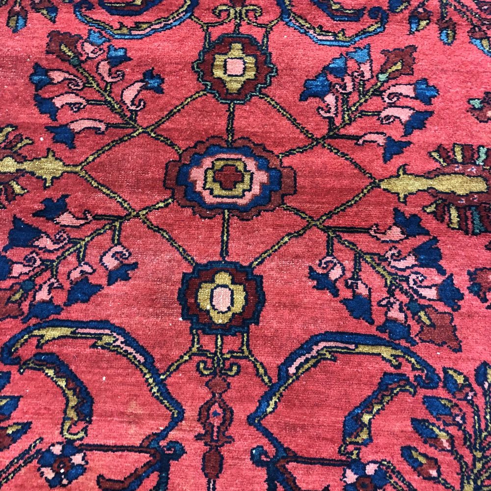 Persian Rugs - Hamadan 3'6" x 4'9" -  Antique Rugs - Oriental Rug Exchange - Center