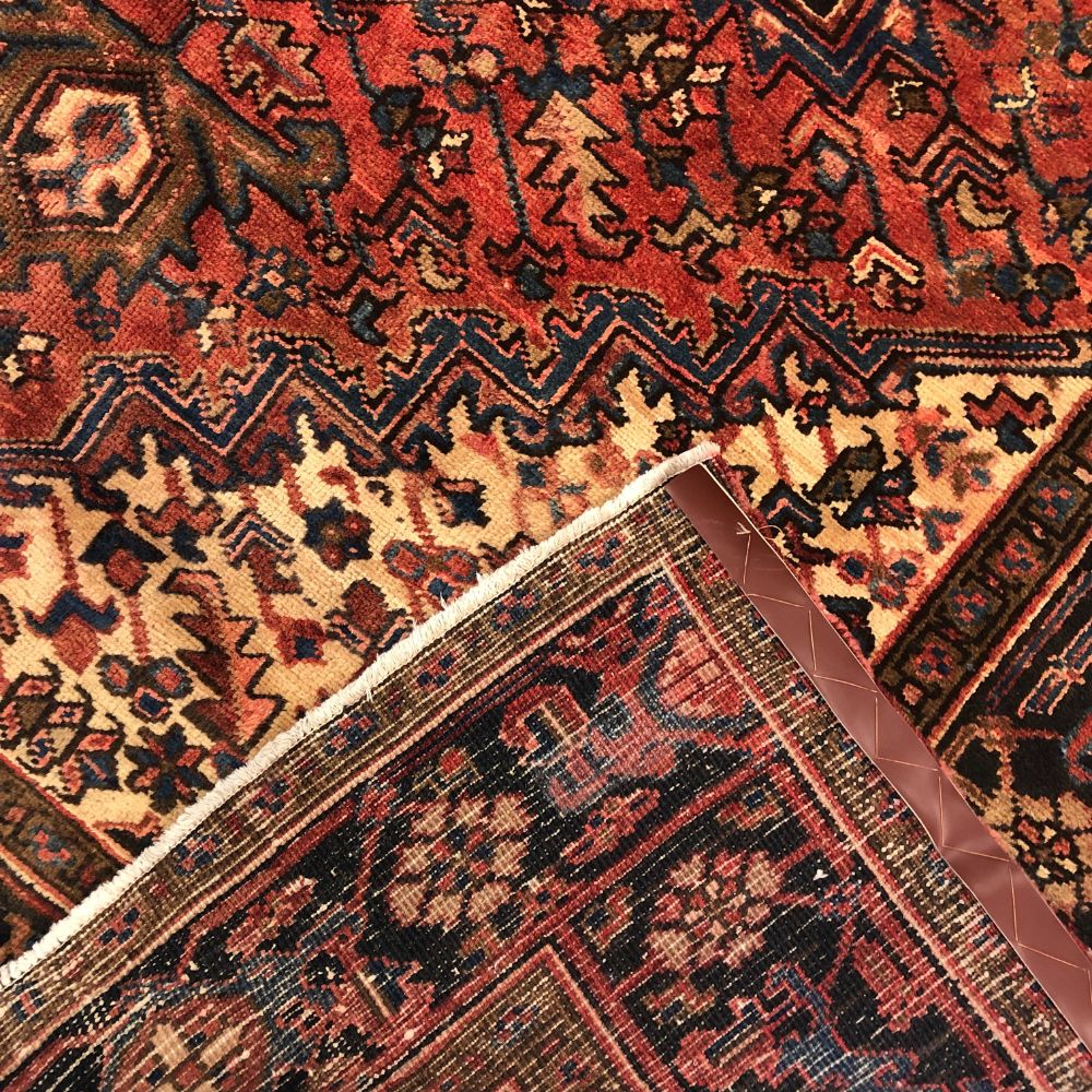 Persian Rugs - Heriz 6'11" x 9'11" - Vintage Rugs - Persian Rug Carpet - Persian Rugs from Iran - Iranian Rugs - Oriental Rug Exchange