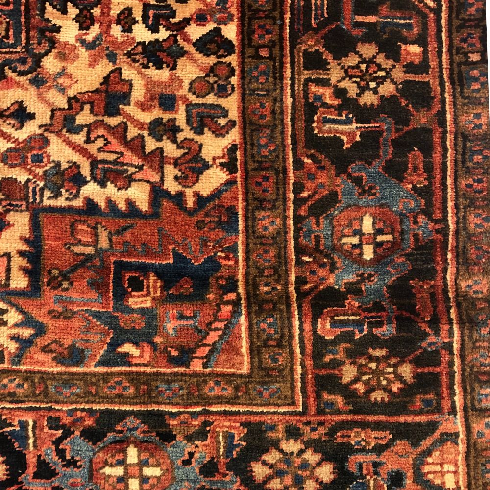 Persian Rugs - Heriz 6'11" x 9'11" - Vintage Rugs - Persian Rug Carpet - Persian Rugs from Iran - Iranian Rugs - Oriental Rug Exchange