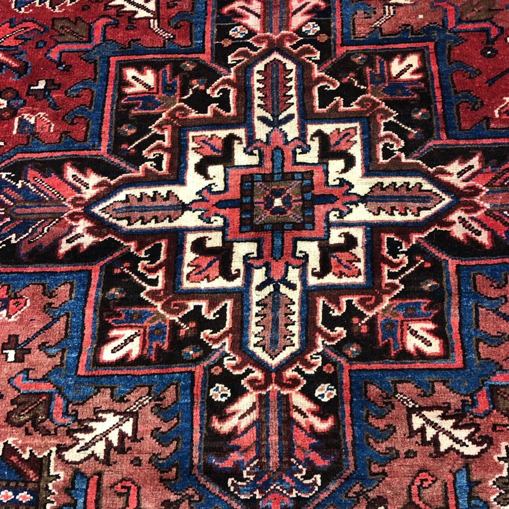 Persian Rug - Heriz 7'7" x 10'5" - Handmade Rugs - Vintage Rugs - Oriental Rug Exchange