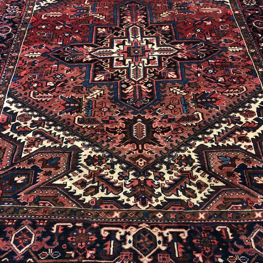 Persian Rug - Heriz 7'7" x 10'5" - Handmade Rugs - Vintage Rugs  - Oriental Rug Exchange