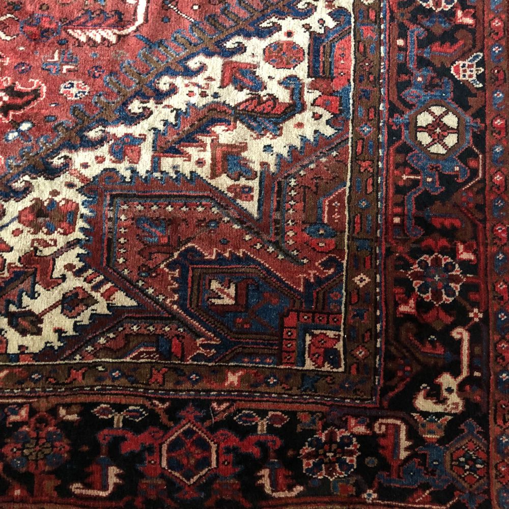 Persian Rug - Heriz 7'9" x 10'4" Vintage Rugs - Oriental Rug Exchange
