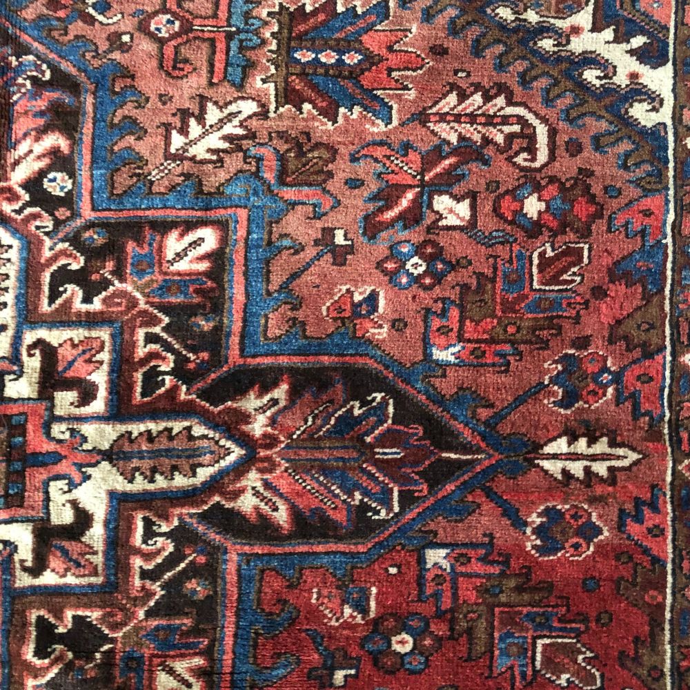 Persian Rug - Heriz 7'9" x 10'4" Vintage Rugs - Oriental Rug Exchange