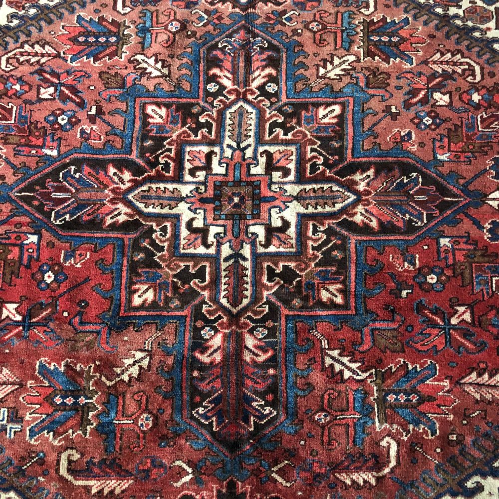 Persian Rug - Heriz 7'9" x 10'4" Vintage Rugs - Oriental Rug Exchange