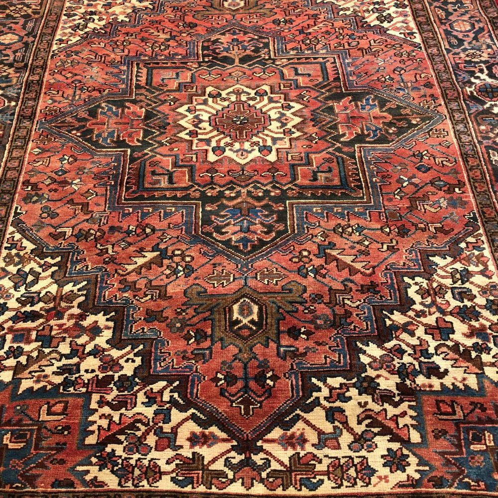 Persian Rug - Heriz 7' x 10' - Handmade Rugs - Vintage Rugs - Oriental Rug Exchange