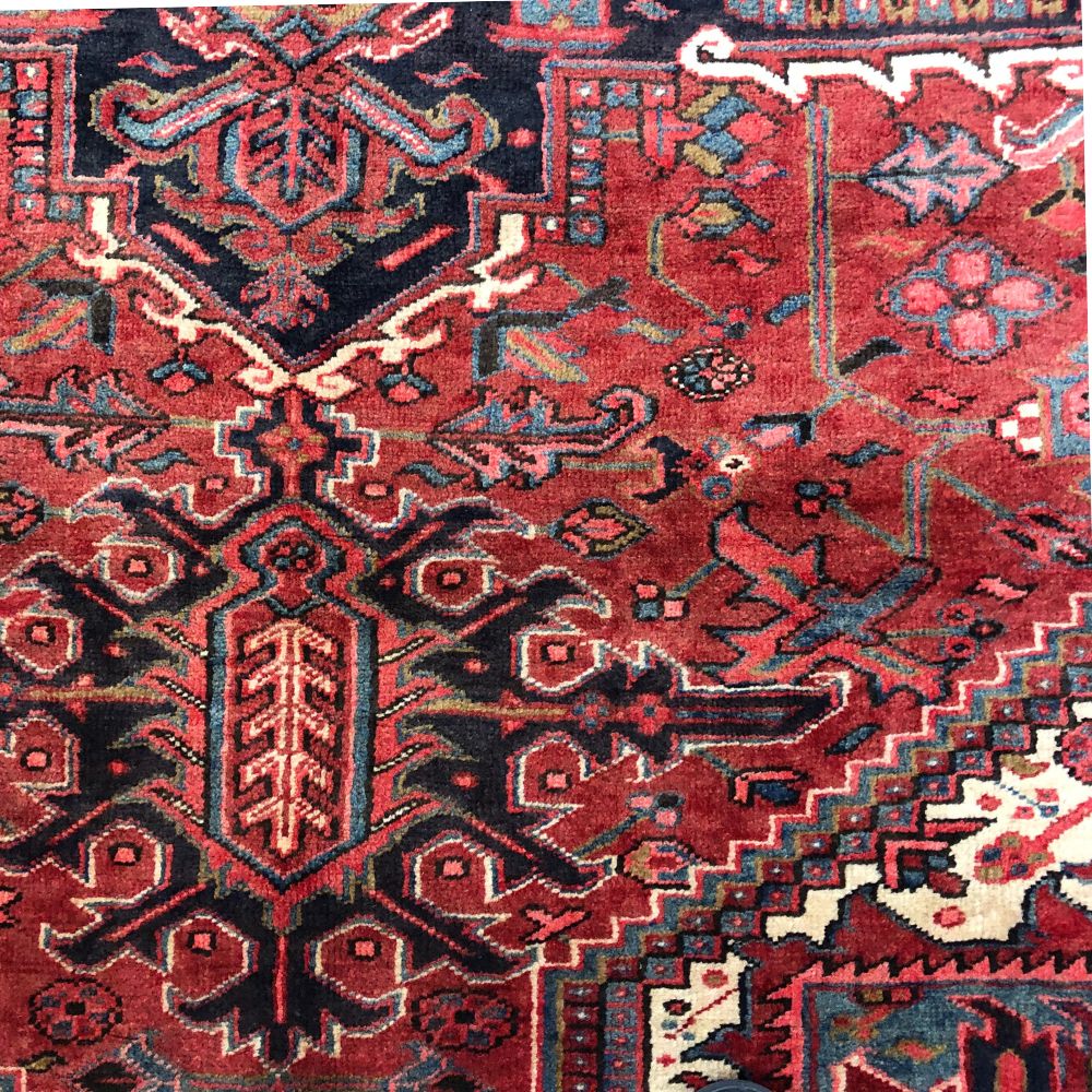 Persian Rugs - Heriz 8'3" x 11' - Vintage Rugs - HandPersian Rugs - Heriz 8'3" x 11' - Vintage Rugs - Handmade Rugs - Iranian Persian Rugs - Persian Rugs from Iran  - Oriental Rug Exchange