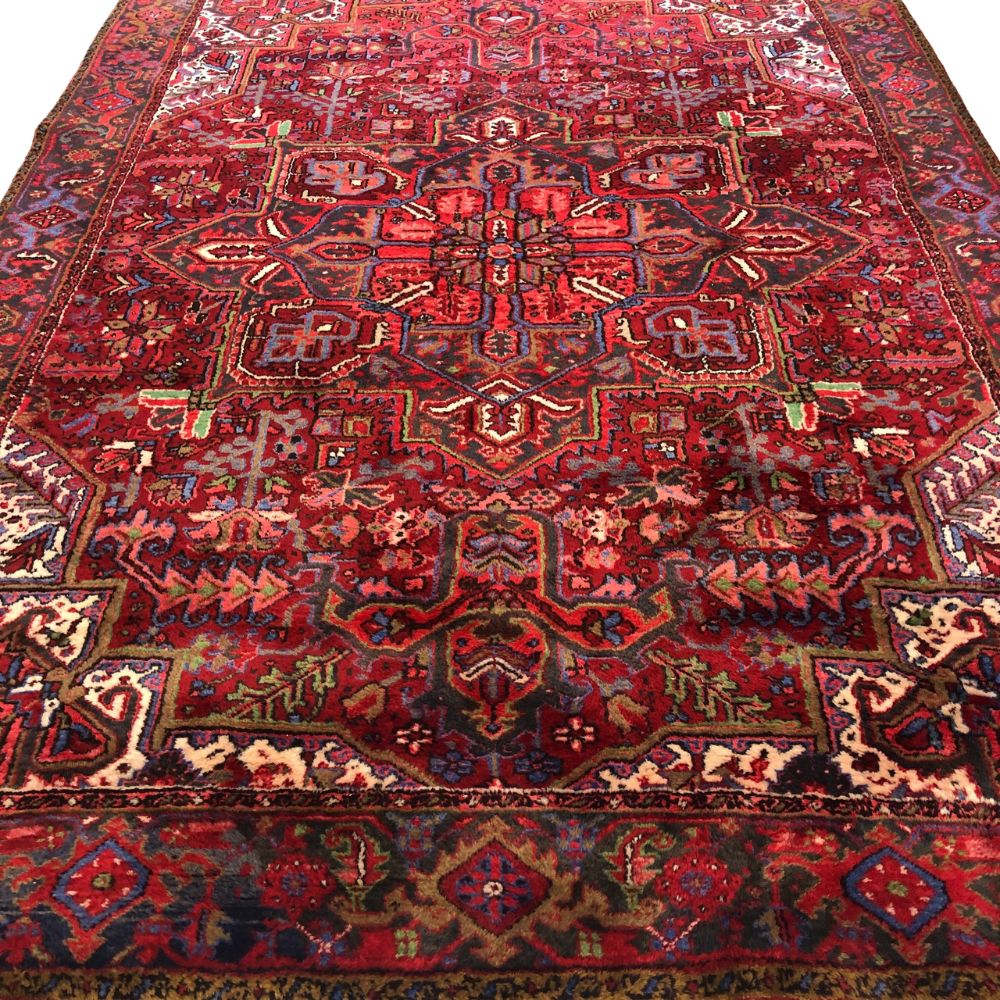 Persian Rugs - Heriz 8'x-11'4" - Vintage Rugs - Handmade Rugs - Iranian Rugs - Oriental Rug Exchange