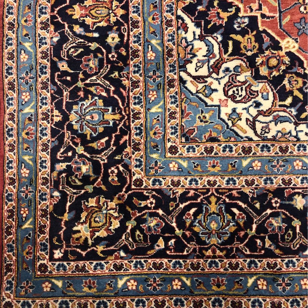 Persian Rugs - Kashan Persian Rugs - 8'3" x 11'6" - Vintage Rugs - Handmade Rugs - Persian rugs from Iran - Iranian Rugs - Oriental Rug Exchange