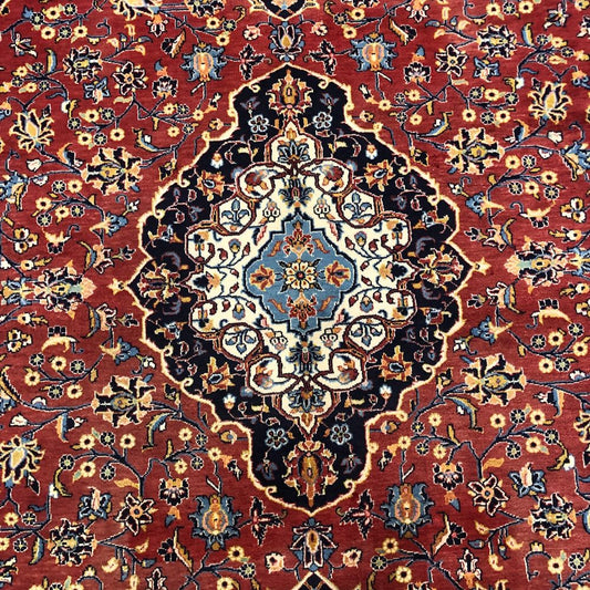 Persian Rugs - Kashan Persian Rugs - 8'3" x 11'6" - Vintage Rugs - Handmade Rugs - Persian rugs from Iran - Iranian Rugs - Oriental Rug Exchange