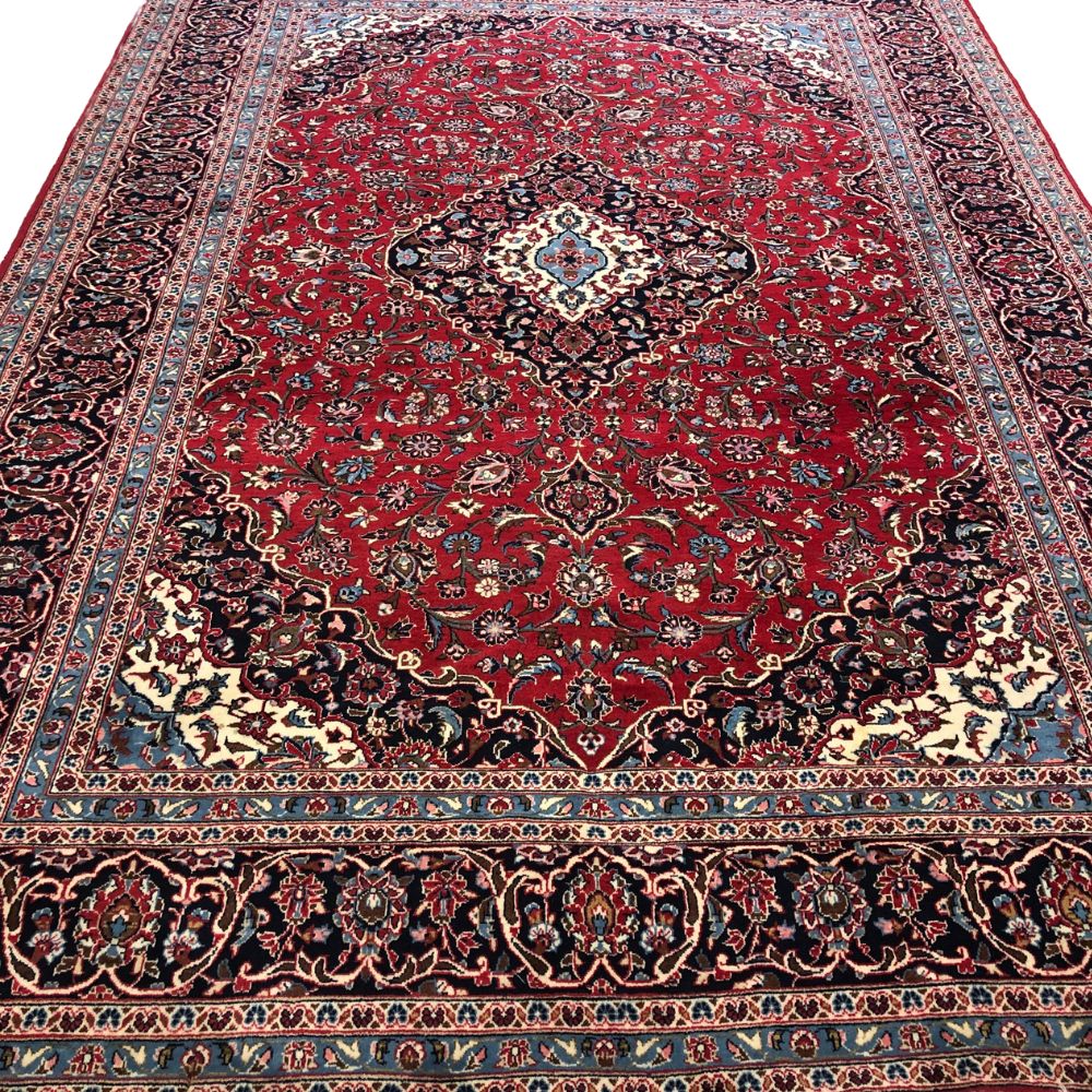 Persian Rug - Kashan 8' x 11'7" - Handmade Rugs - Oriental Rug Exchange