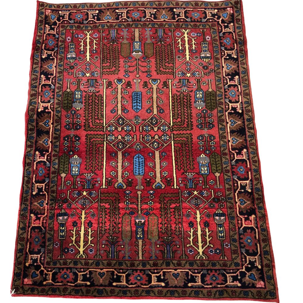 Persian Rug - Koyali Bijar 3'4" x 4'6" Vintage Rug - Oriental Rug Exchange