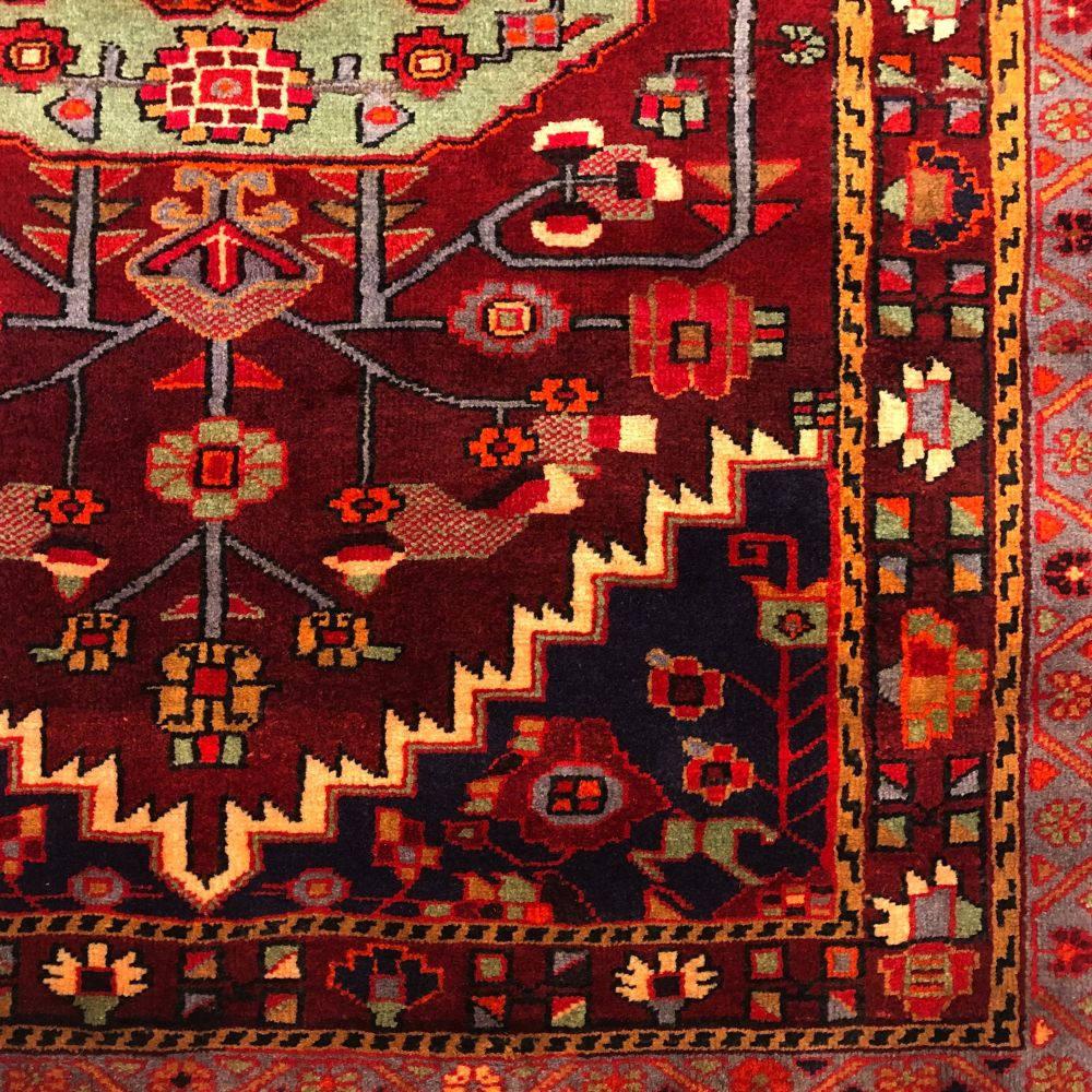 Persian Rugs - Nahavand Rug Runner - 4'4" x 9'6" - Handmade Rugs - Vintage Rugs - Oriental Rug Exchange