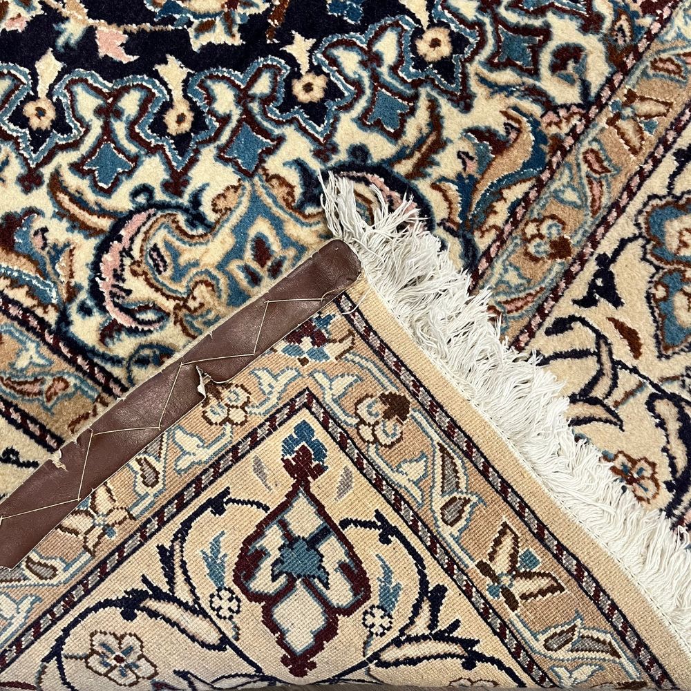 Persian Rug - Nain Wool & Silk 6'5" x 9'8" - Back
