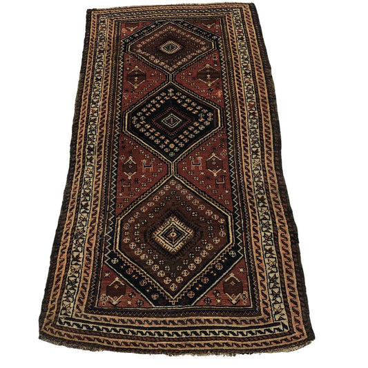 Persian Rugs - Qashqai 2'11"x 5'9" - Antique Rugs -Oriental Rug Exchange