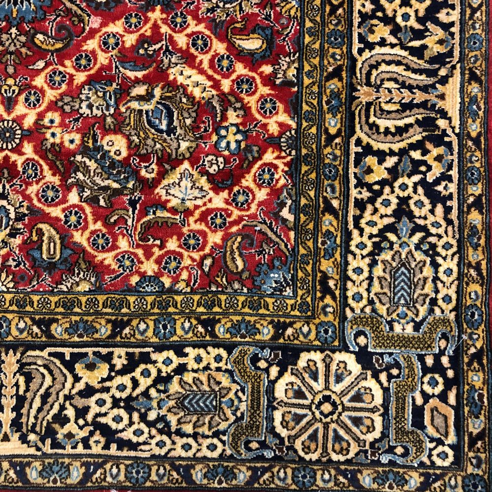 Persian Rug - Qum 9'7"x 13'3" - Handmade Rugs - Vintage Rugs - Oriental Rug Exchange