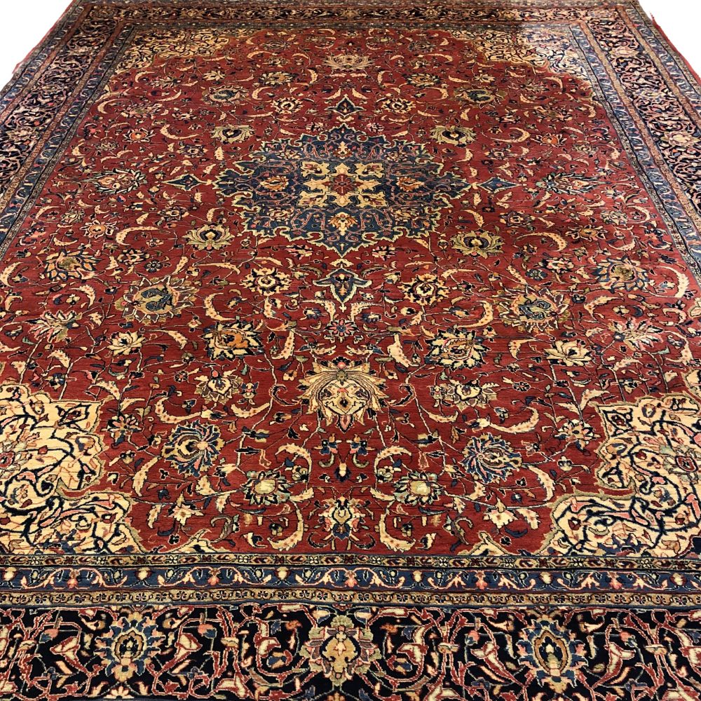 Persian Rugs - Sarouk Rug - 10' x 14' - Vintage Rugs - Handmade Rugs - Persian Rugs from Iran - Iranian Rugs - Oriental Rug Exchange