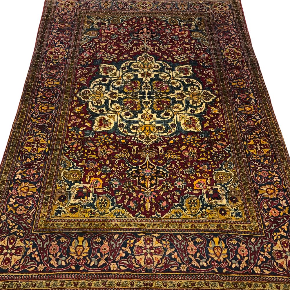 Persian Rug - Hadji Jalili Tabriz 4'7"x 6'10" - Antique Rugs - Persian Rug Carpet - Oriental Rug Exchange