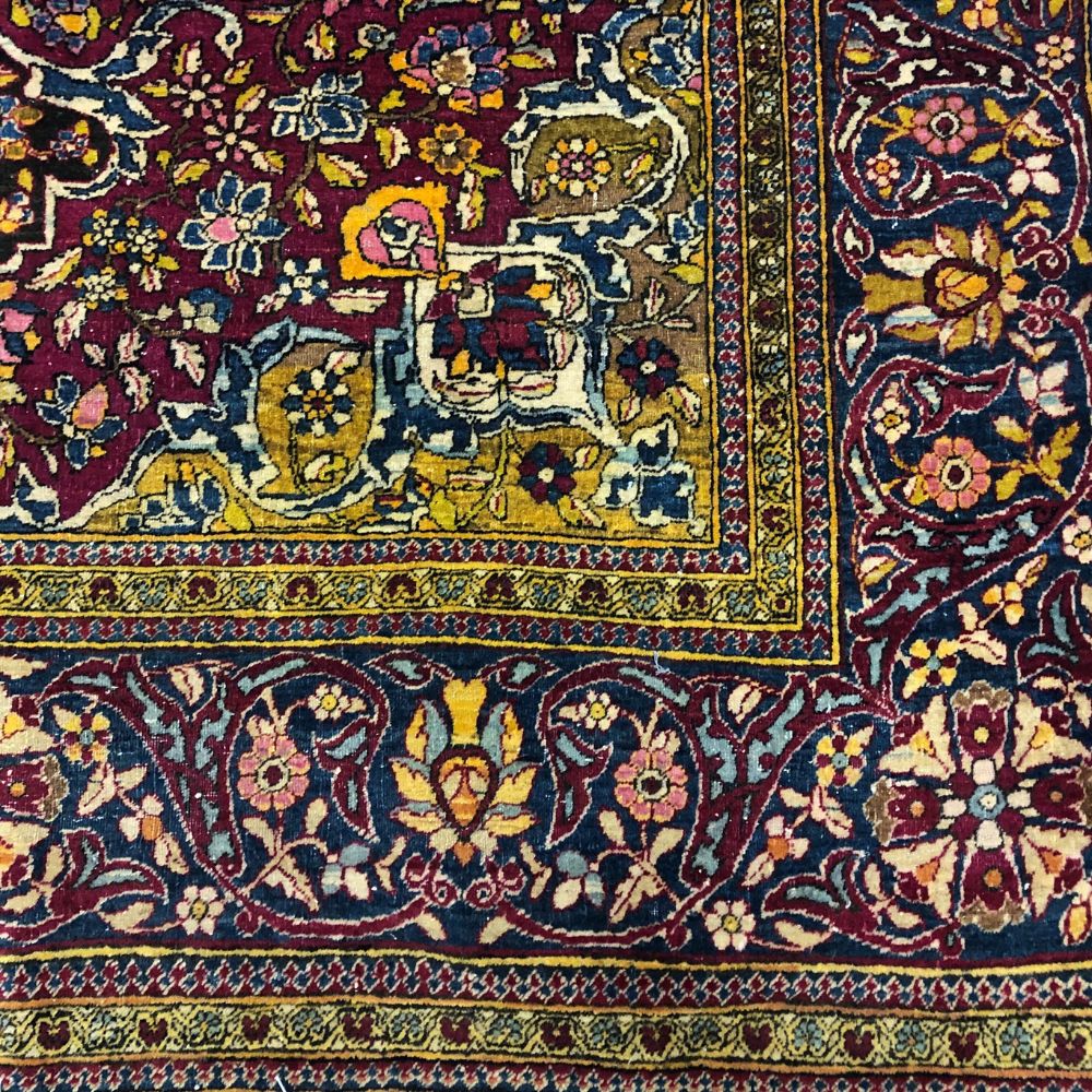 Persian Rug - Hadji Jalili Tabriz 4'7"x 6'10" - Antique Rugs - Persian Rug Carpet - Oriental Rug Exchange