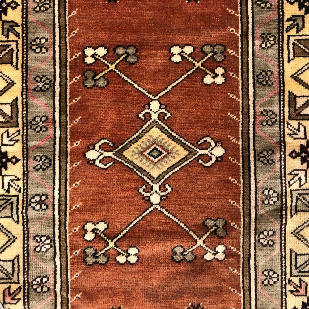 Turkish Rug - Milas 4' x 7'8" -Vintage Rugs - Handmade Rugs - Oriental Rug Exchange