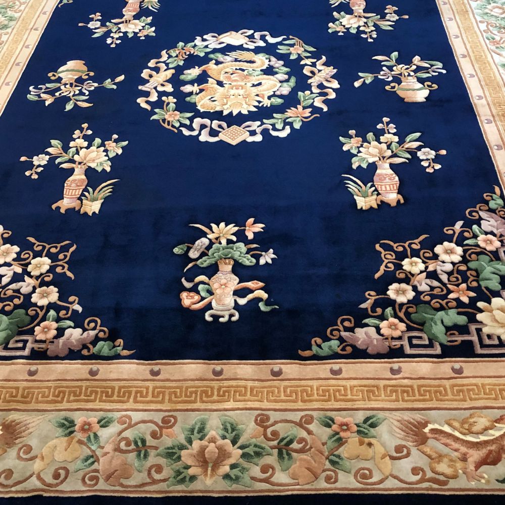 Chinese Rug - Peking 9'2" x 12'4" - Vintage Rugs - Oriental Rug Exchange