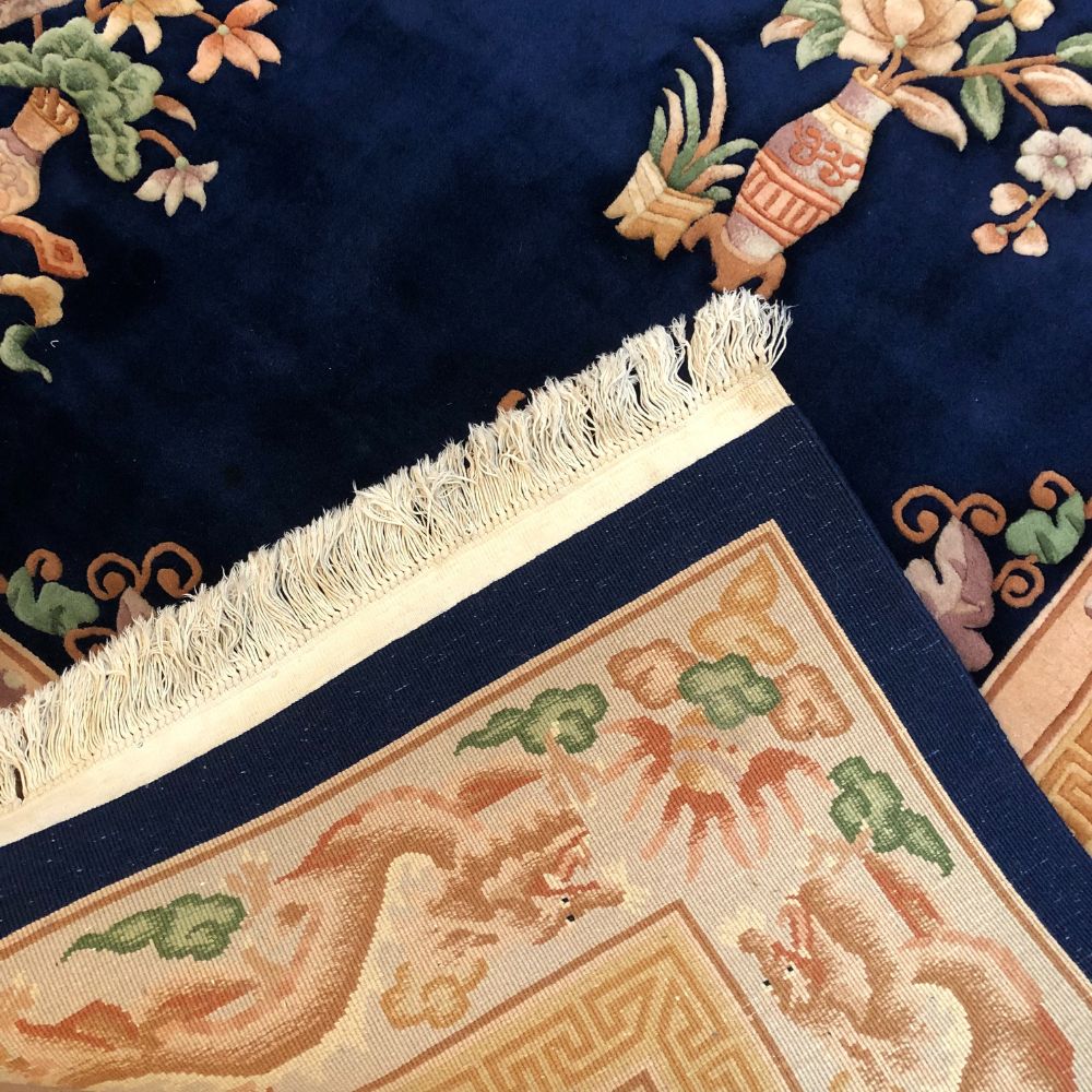 Chinese Rug - Peking 9'2" x 12'4" - Vintage Rugs - Back - Oriental Rug Exchange