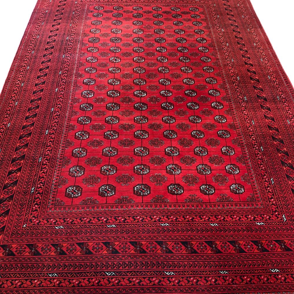 Afghan Carpet Turkman 6'8" x 10'2" - Vintage Rugs - Rug Store - Toronto