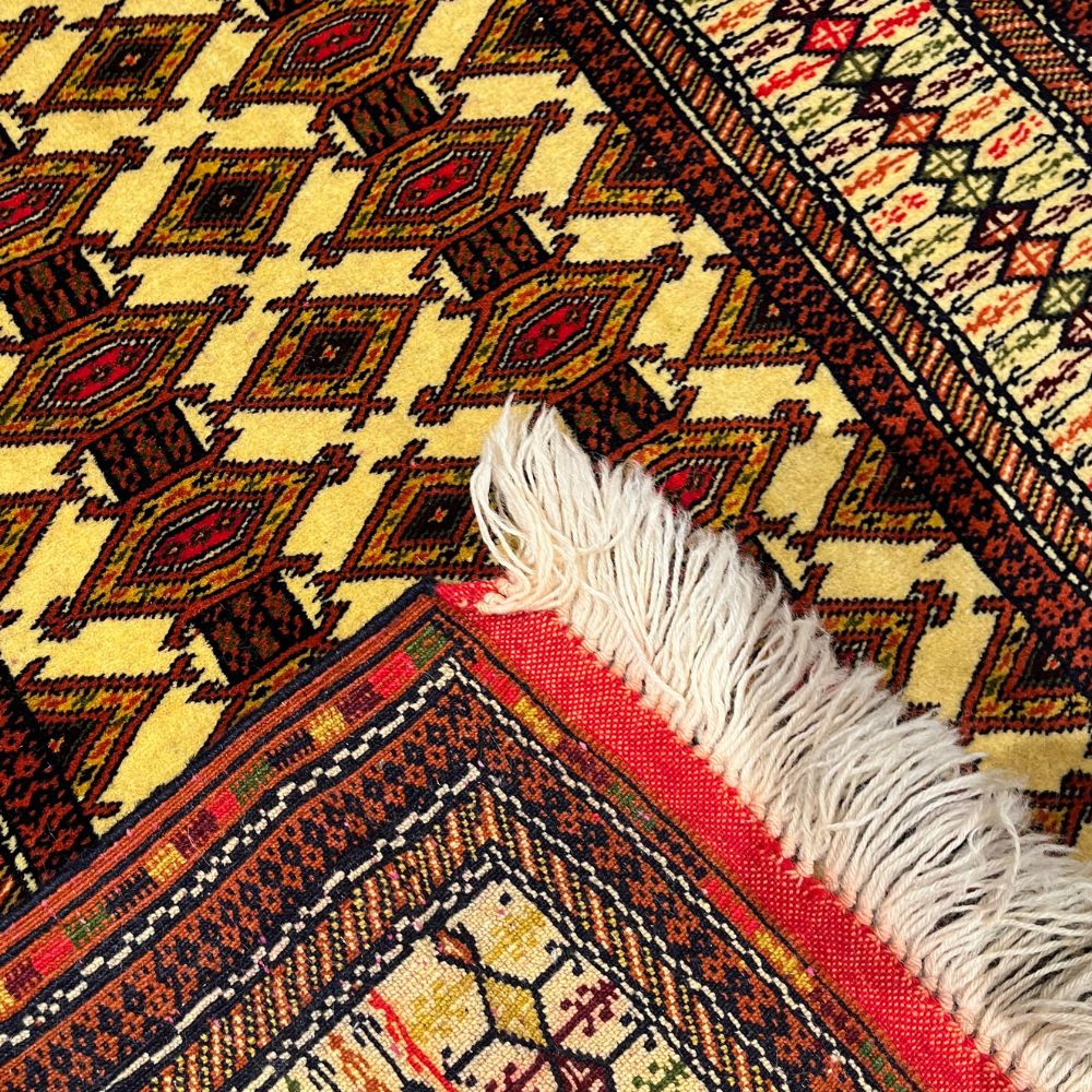 Afghan Rug - Turkmen Bokhara 2'7" x 6'4" | Rug Runner